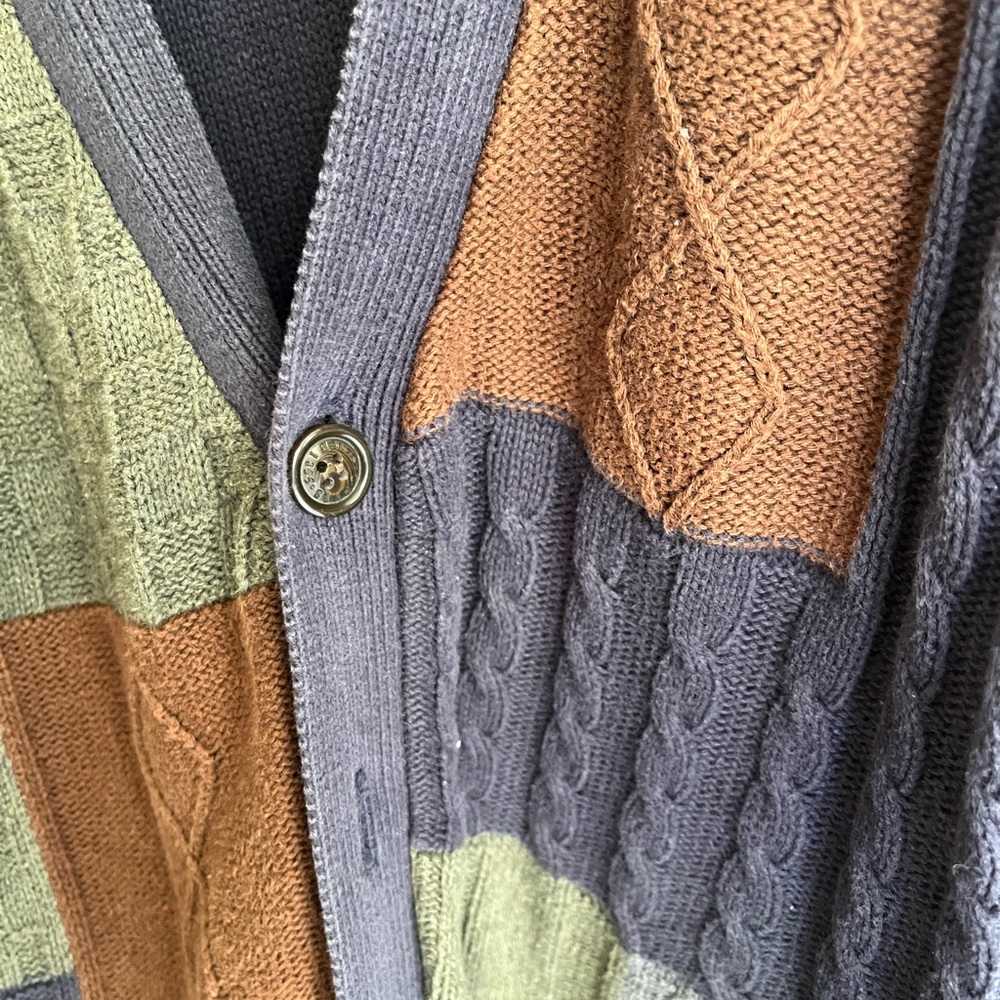 Orvis Patchwork Cardigan Sweater - image 4